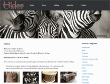 Tablet Screenshot of hidesofafrica.com